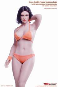 TBLeague - Buxom Women 1/6 Super-Flexible Seamless Body, Pale Medium