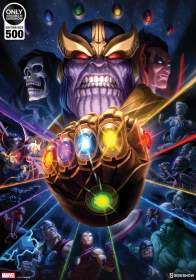 Thanos & Infinity Gauntlet Art Print