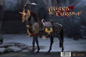 POP Toys - Eagle Knight Guard Black Armor Horse