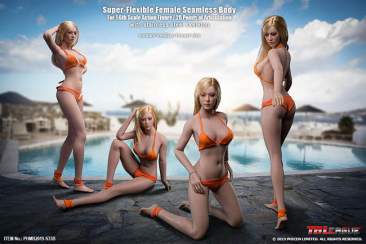 TBLeague - Super-Flexible Female Seamless Body - Suntan medium breast size
