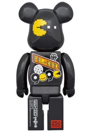 Pac-Man x Grafflex 9090 x S.H.I.P & crew 100% and 400% Bearbrick set