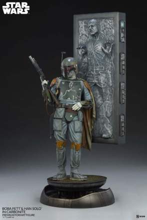 Boba Fett and Han Solo in Carbonite Premium Format