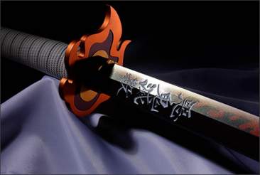 Nichirin Sword (Kyojuro Rengoku) "Demon Slayer"