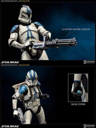 The Clone Wars Militaries of Star Wars - Clone Trooper Deluxe: 501st