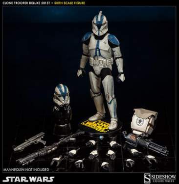The Clone Wars Militaries of Star Wars - Clone Trooper Deluxe: 501st