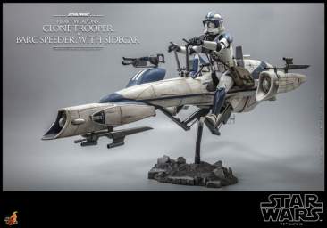 Heavy Weapons Clone Trooper and BARC Speeder with Sidecar Set