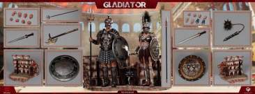 HY Toys - Empire Legion - Empire Gladiator,Imperial Female Warrior Set of Black