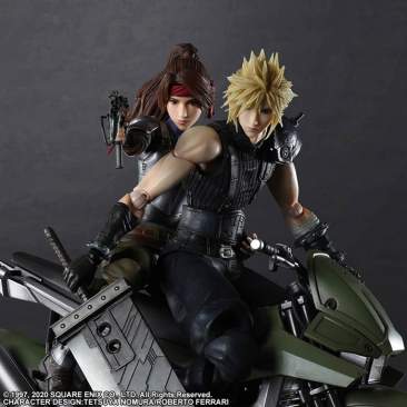Square Enix - Jessie, Cloud and Motorcycle