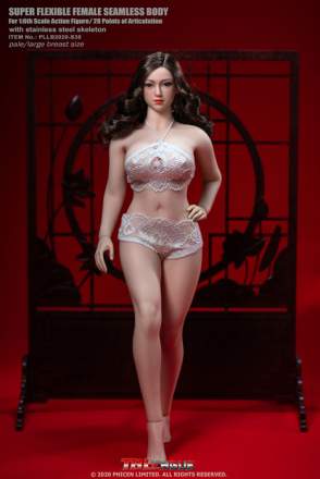 TBLeague -  Female Super-Flexible Seamless Large Bust Body in Pale (S38)